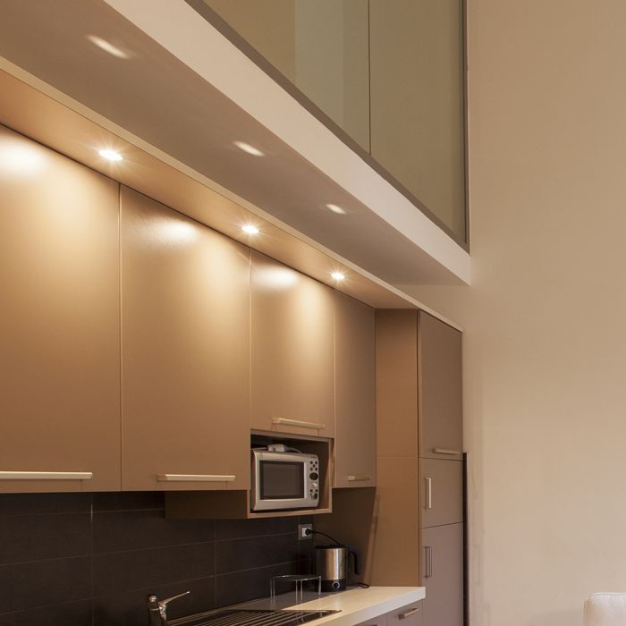 7W(510Lm) LED iebūvējams griestu gaismeklis, V-TAC, IP20, apaļš, balts, 3IN1