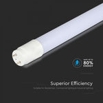 T8 16.5W(1850Lm) 120 cm LED V-TAC spuldze, garantija 3 gadi, G13, IP20, silti balta gaisma 3000K