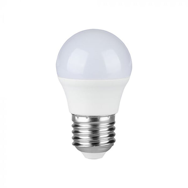 E27 6.5W(600Lm) LED Spuldze, V-TAC, G45, IP20, silti balta gaisma 3000K