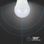 E27 6.5W(600Lm) LED Spuldze, V-TAC, G45, IP20, silti balta gaisma 3000K