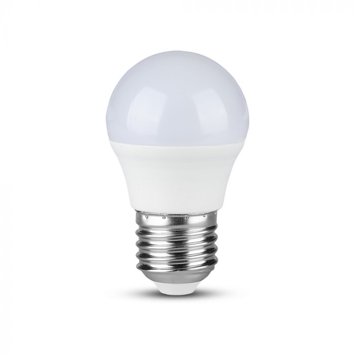 E27 6.5W(600Lm) LED Spuldze, G45, V-TAC, IP20, neitrāli balta gaisma 4000K
