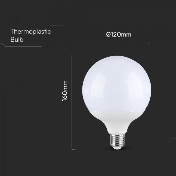E27 22W(2600Lm) LED Bulb, V-TAC, IP20, warm white light 3000K