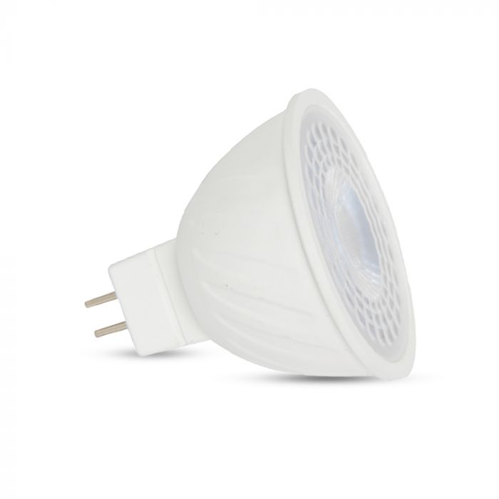 GU5.3 MR16 6W(455Lm) LED spuldze, 12V, 110°, V-TAC, IP20, silti balta gaisma 3000K
