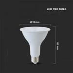 11W(800Lm) LED PAR30 spuldze, V-TAC VT-230, E27, SMD, IP20, 40°, silti balta gaisma 3000K