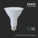 11W(800Lm) LED PAR30 spuldze, V-TAC VT-230, E27, SMD, IP20, 40°, silti balta gaisma 3000K