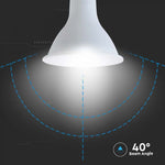 11W(800Lm) LED PAR30 spuldze, V-TAC VT-230, E27, SMD, IP20, 40°, silti balta gaisma 3000K