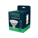 E27 12.8W(930Lm) LED Spuldze, PAR38, V-TAC, IP20, silti balta gaisma 3000K