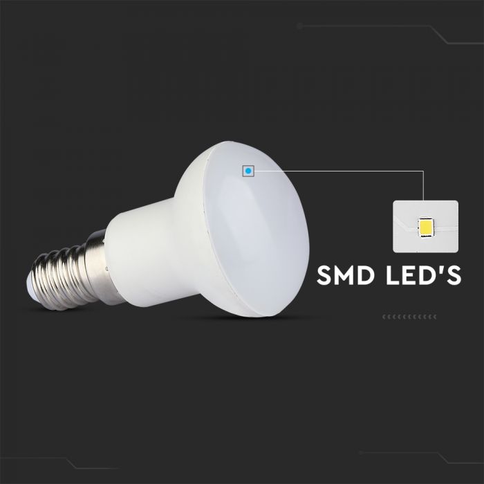 E14 2.9W(250Lm) LED Spuldze, R39, V-TAC, IP20, silti balta gaisma 3000K