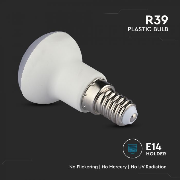 E14 2.9W(250Lm) LED Spuldze, R39, V-TAC, IP20, silti balta gaisma 3000K