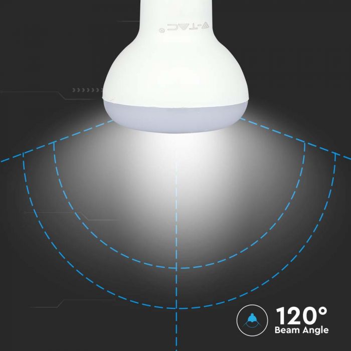 E14 4.8W(470Lm) LED Spuldze, R50, V-TAC, IP20, neitrāli balta gaisma 4000K