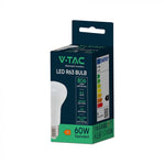 E27 8.5W(806Lm) LED Spuldze, R63, V-TAC, IP20, auksti balta gaisma 6500K