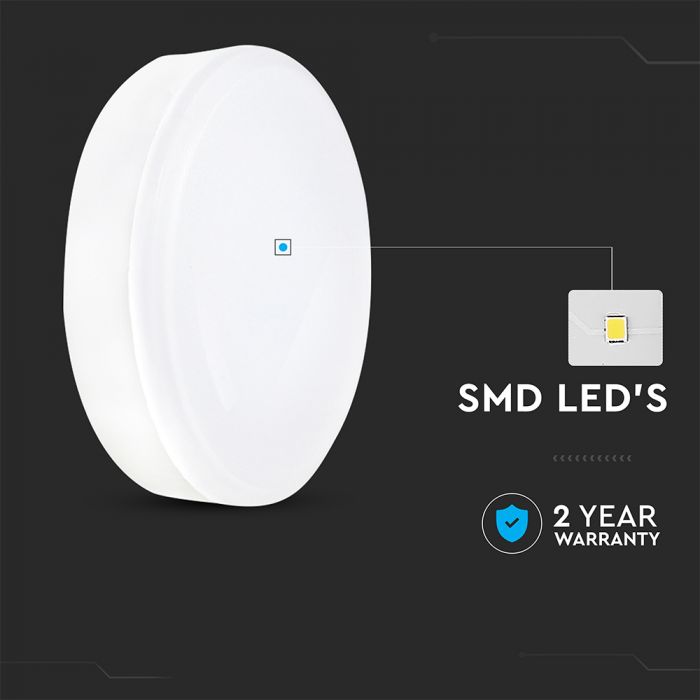 GX53 6.4W(560Lm) LED spuldze, V-TAC, IP20, GX53, silti balta gaisma 3000K