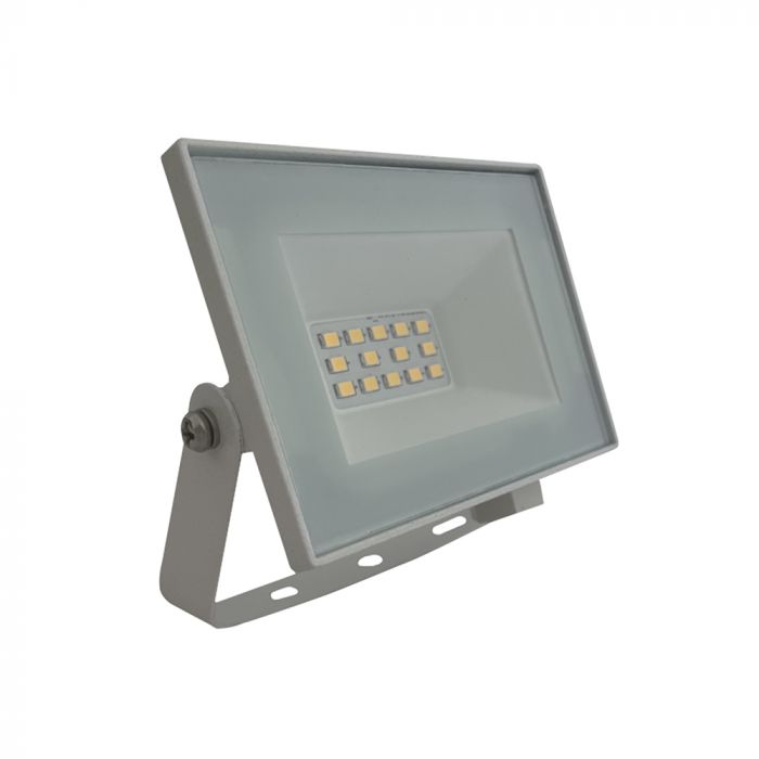 10W(850Lm) LED prožektors, V-TAC, IP65, balts, neitrāli balta gaisma 4000K