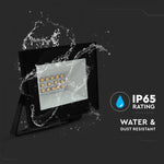 10W(850Lm) LED prožektors, V-TAC, IP65, melns, neitrāli balta gaisma 4000K