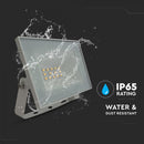 10W(850Lm) LED prožekors bez kustību sensora, V-TAC, IP65, balts, auksti balta gaisma 6500K