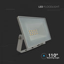 10W(850Lm) LED prožekors bez kustību sensora, V-TAC, IP65, balts, auksti balta gaisma 6500K
