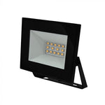 10W(850Lm) LED prožektors bez kustību sensora, V-TAC, IP65, melns, auksti balta gaisma 6500K