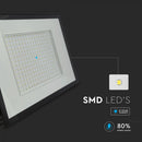 200W (19200Lm) LED-valgusti, V-TAC, IP65, must, neutraalne valge valgus 4000K