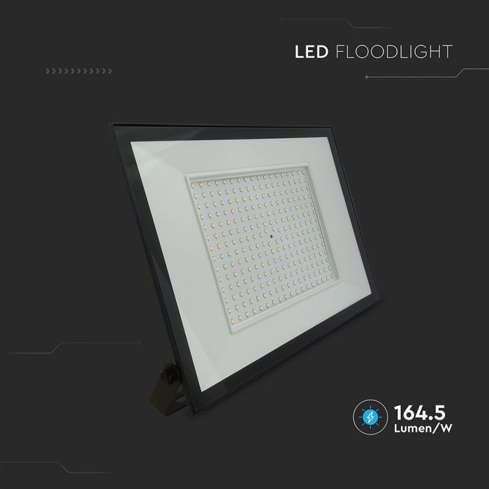200W (19200Lm) LED-valgusti, V-TAC, IP65, must, neutraalne valge valgus 4000K
