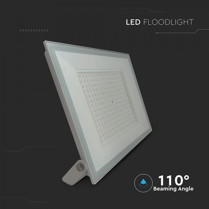 200W(19200Lm) LED prožektors, V-TAC, IP65, balts, aukstii balta gaisma 6500K