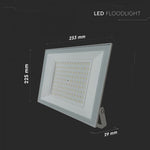 100W (9,500 lm) LED floodlight without motion sensor, V-TAC, IP65, white, cool white light 6,500 K