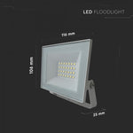 20W (1760Lm) LED-valgusti ilma liikumisandurita, V-TAC, IP65, valge, neutraalne valge valgus 4000K