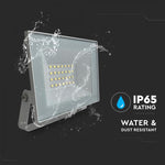 KASTE 60 gab. x 3,41€ – 20W(1760Lm) LED prožektors bez kustību sensora, V-TAC, IP65, balts, auksti balta gaisma 6500K