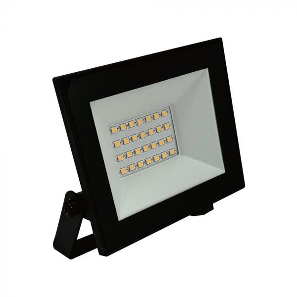 20W(1760Lm) LED prožektors bez kustību sensora, V-TAC, IP65, melns, auksti balta gaisma 6500K