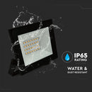 20W (1760Lm) LED-valgusti ilma liikumisandurita, V-TAC, IP65, must, jaheda valge valgus 6500K