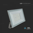 50W(4700Lm) LED prožektrors bez kustību sensora, V-TAC, IP65, balts, neitrāli valra gaisma 4000K