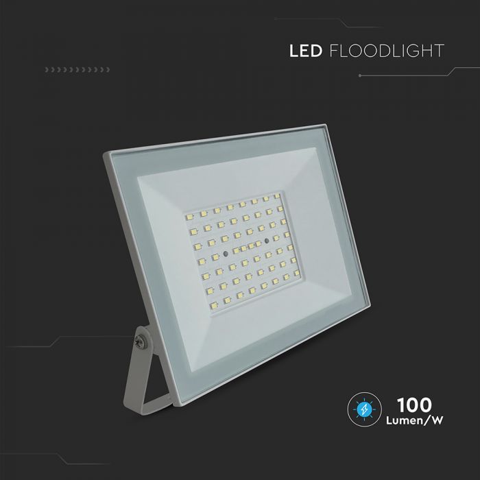 50W(4700Lm) LED prožektrors bez kustību sensora, V-TAC, IP65, balts, neitrāli valra gaisma 4000K