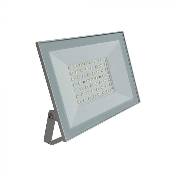 50W(4700Lm) LED prožektors bez kustību sensora, V-TAC, IP65, balts, auksti balta gaisma 6500K