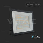 100W(9500Lm) LED prožektors bez kustību sensora, V-TAC, IP65, melns, silti balta gaisma 3000K