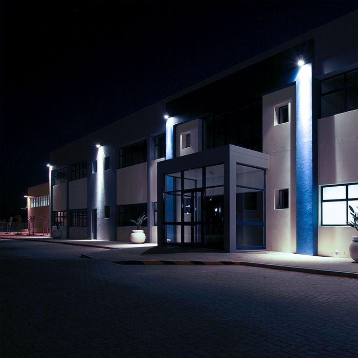 30W(2550Lm) LED prožektors bez kustību sensora, V-TAC, IP65, melns, auksti balta gaisma 6500K