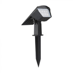 1.3W(100Lm) LED solārais dārza gaismeklis, V-TAC, IP65, melns, 2IN1