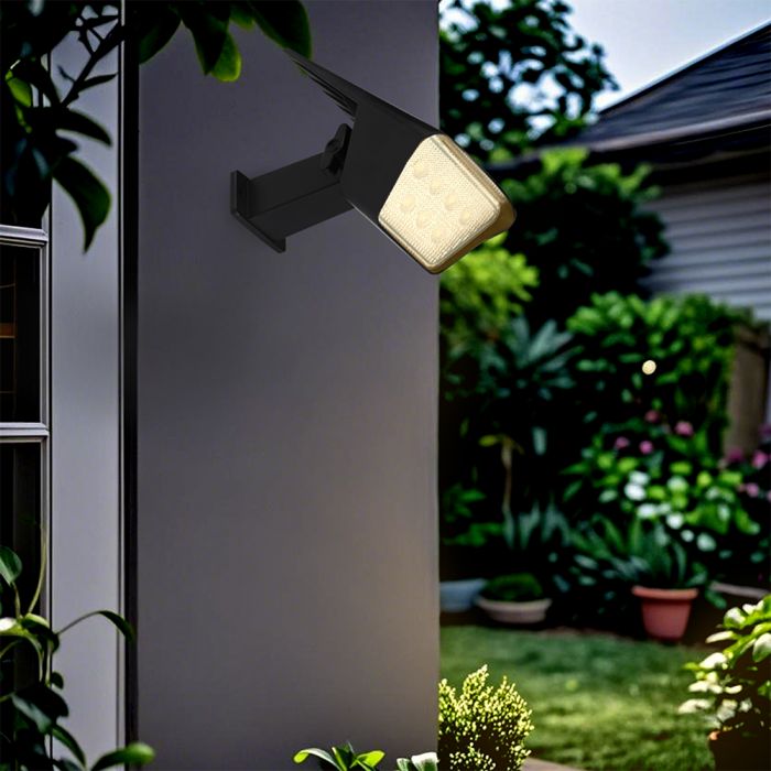 1.3W(100Lm) LED solārais dārza gaismeklis, V-TAC, IP65, melns, 2IN1