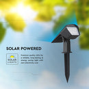 1.3W(100Lm) LED solārais dārza gaismeklis, V-TAC, IP65, melns, 2IN1