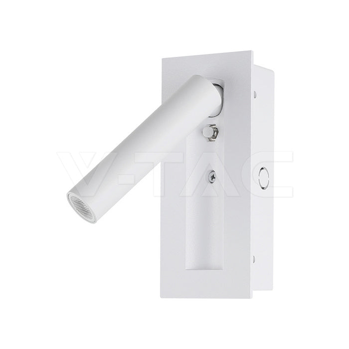 2W(76Lm) LED nakts gaismeklis, V-TAC, IP20, silti balta gaisma 3000K