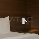 2W(76Lm) LED nakts gaismeklis, V-TAC, IP20, silti balta gaisma 3000K