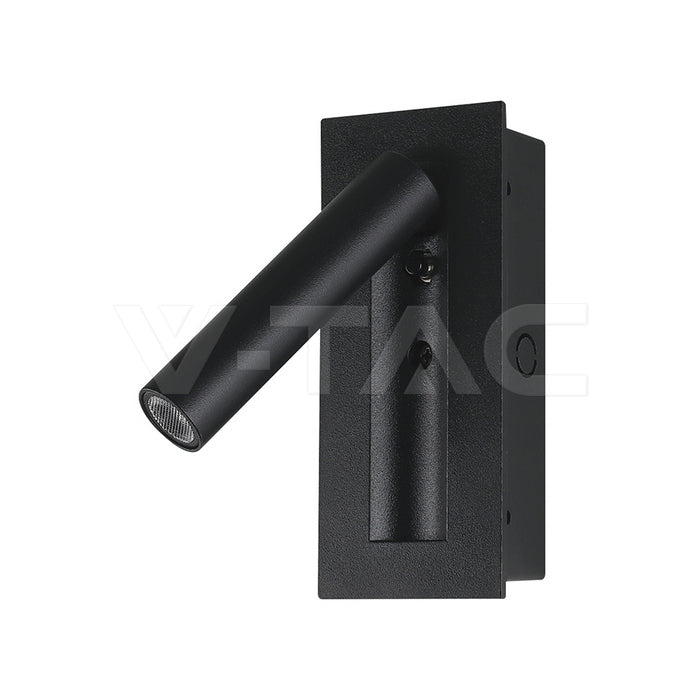 2W(76Lm) LED nakts gaismeklis, V-TAC, IP20, silti balta gaisma 3000K