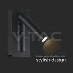2W(76Lm) LED nakts gaismeklis, V-TAC, IP20, silti balta gaisma 3000K