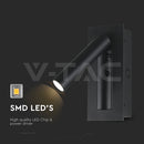 2W(76Lm) LED nakts gaismeklis, V-TAC, IP20, silti balta gaisma 3000K