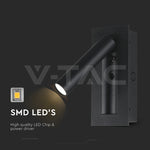 2W(76Lm) LED nakts gaismeklis, V-TAC, IP20, silti balta gaisma 3000K
