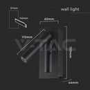 2W(76Lm) LED nakts gaismeklis, V-TAC, IP20, silti balta gaisma 3000K