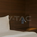 2W(76Lm) LED nakts gaismeklis, V-TAC, IP20, silti balta gaisma 3000K