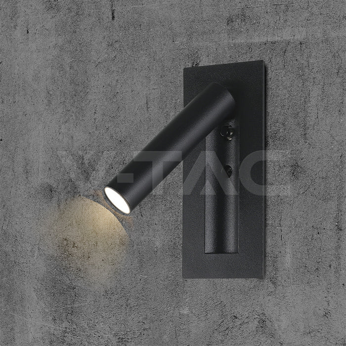 2W(76Lm) LED nakts gaismeklis, V-TAC, IP20, silti balta gaisma 3000K