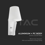 2W(60Lm) LED nakts gaismekli,s V-TAC, IP20, silti balta gaisma 3000K
