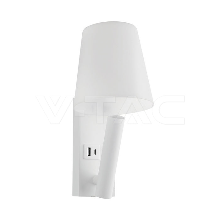 2W(60Lm) LED nakts gaismekli,s V-TAC, IP20, silti balta gaisma 3000K