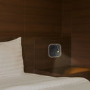 8W(830Lm) LED nakts gaismeklis, IP20, V-TAC, melns, silti balta gaisma 3000K