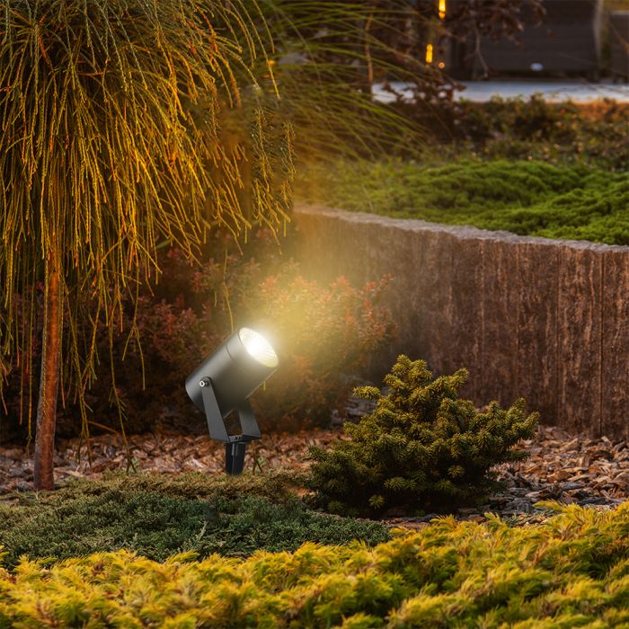 10W(880Lm) LED gaismeklis, IP65, IK06,  V-TAC, melns, neitrāli balta gaisma 4000K